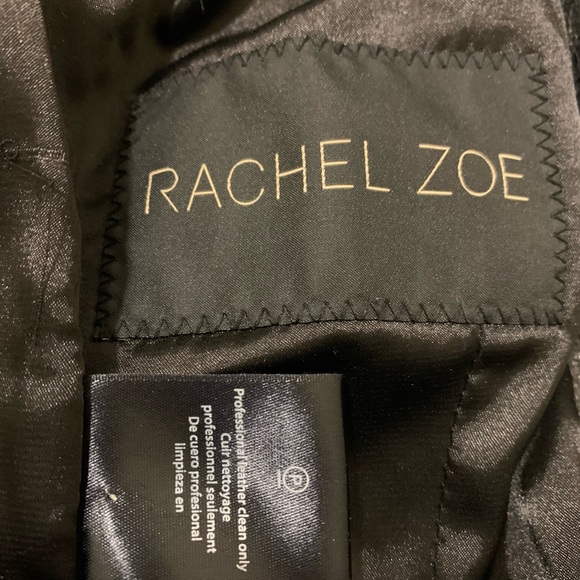 Rachel Zoe black 100% python-embossed leather slim blazer - Picture 7 of 16